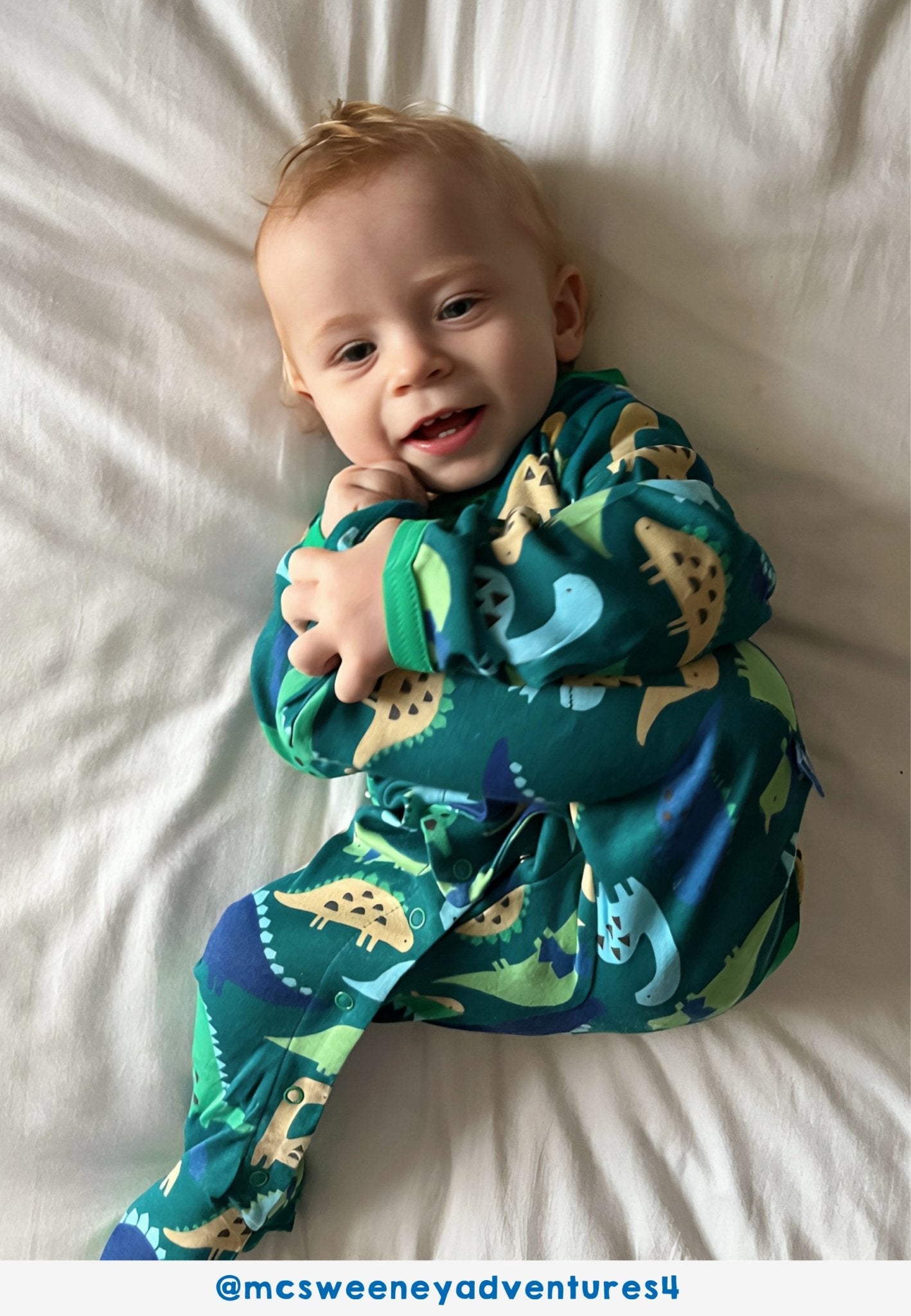Organic Tonal Dinosaur Print Baby Gift Set