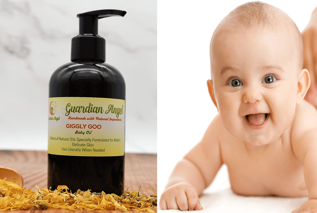 Guardian Angel Naturals - Giggly Goo - All Natural Baby Oil (Vegan). - Baby&More