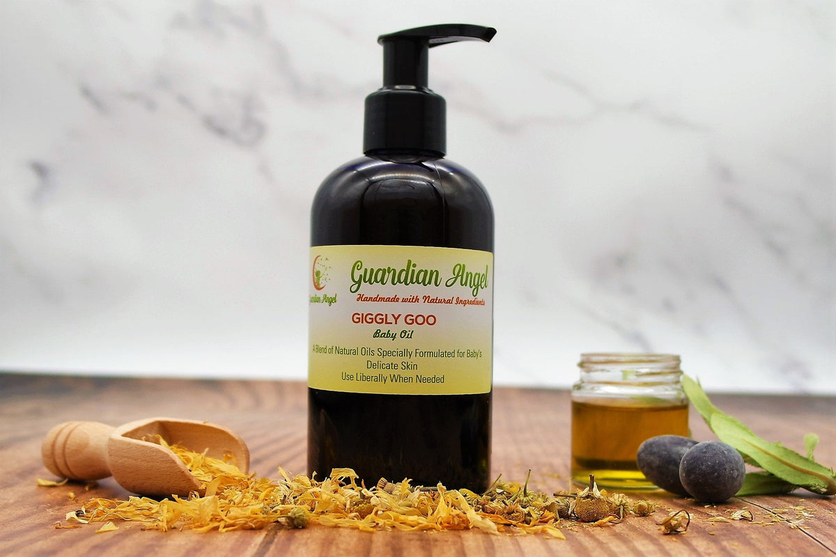 Guardian Angel Naturals - Giggly Goo - All Natural Baby Oil (Vegan). - Baby&More