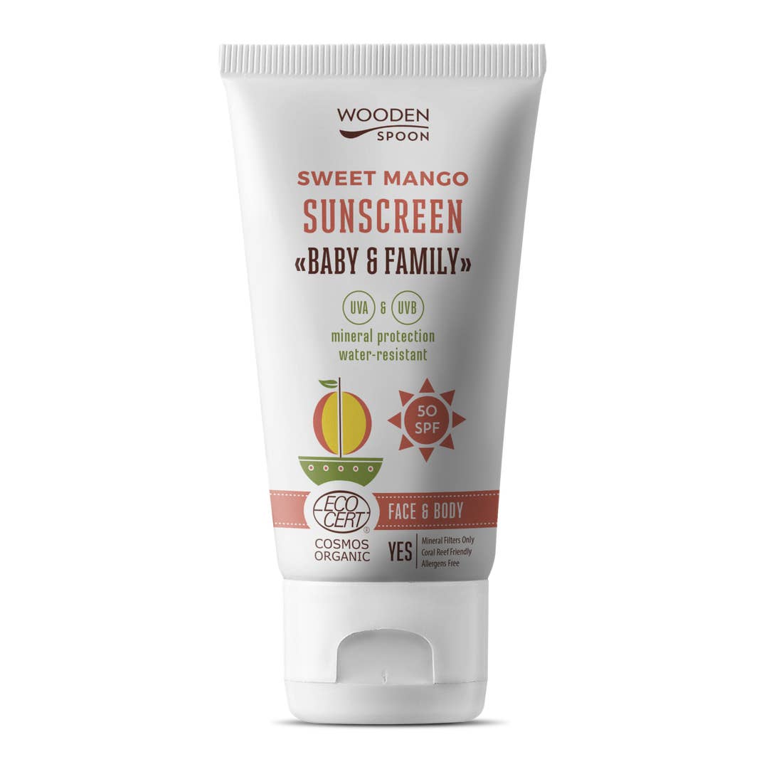 Guardian Angels Naturals - Organic Sunscreen Lotion Baby & Family 50 SPF - Sweet Mango - 150ml - Baby&More