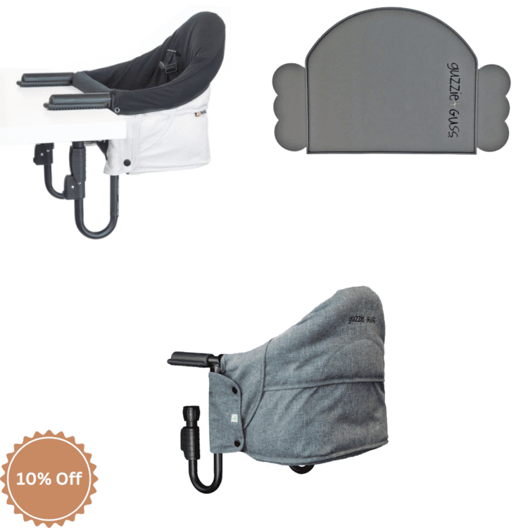 guzzie+Guss - Perch Hanging Highchair and Placemat Bundle - Baby&More