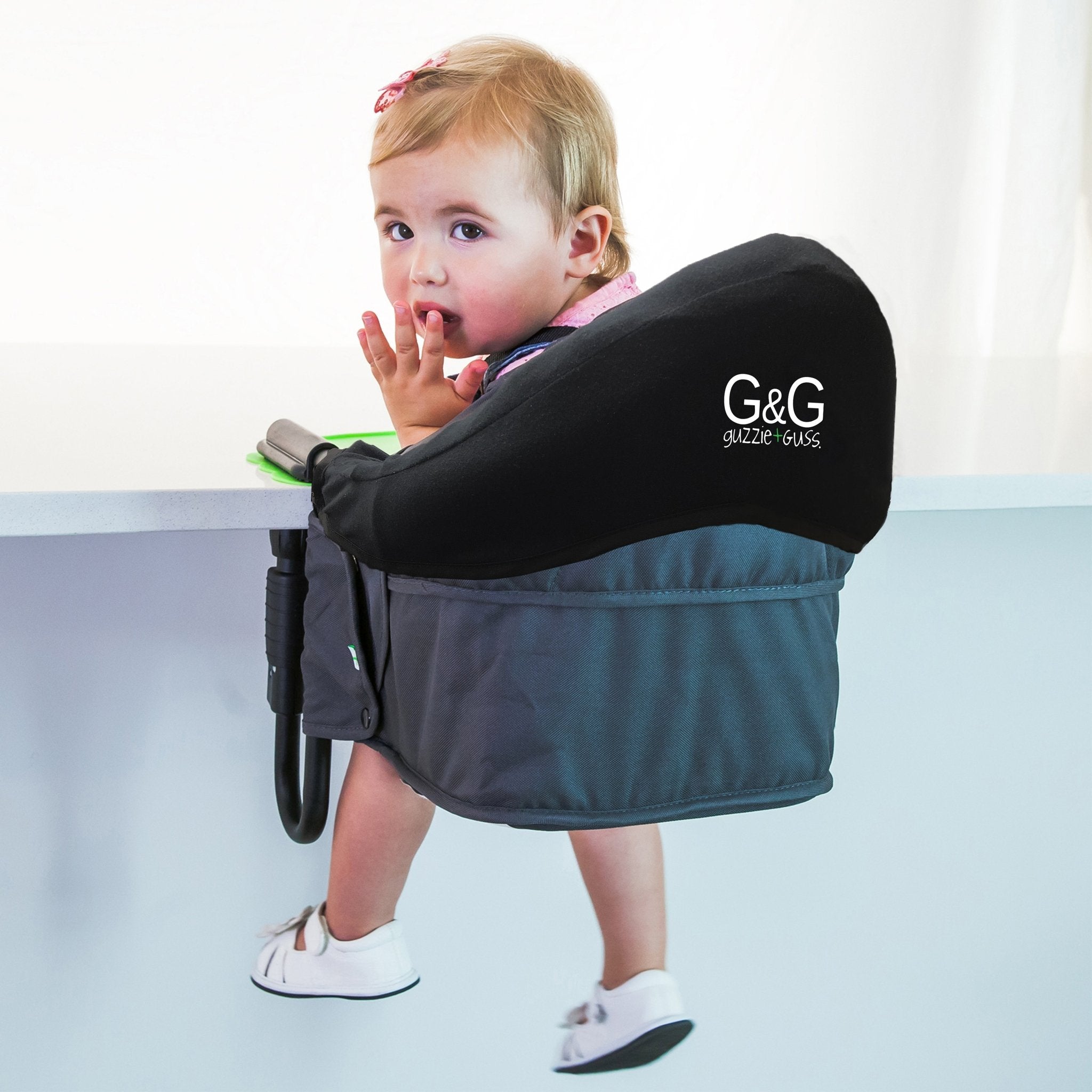 guzzie+Guss - Perch Hanging Highchair Liner - Black - Baby&More