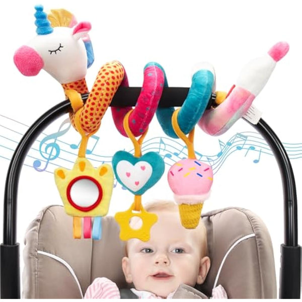 hahaland Unicorn Spiral Pram Toy - Baby&More