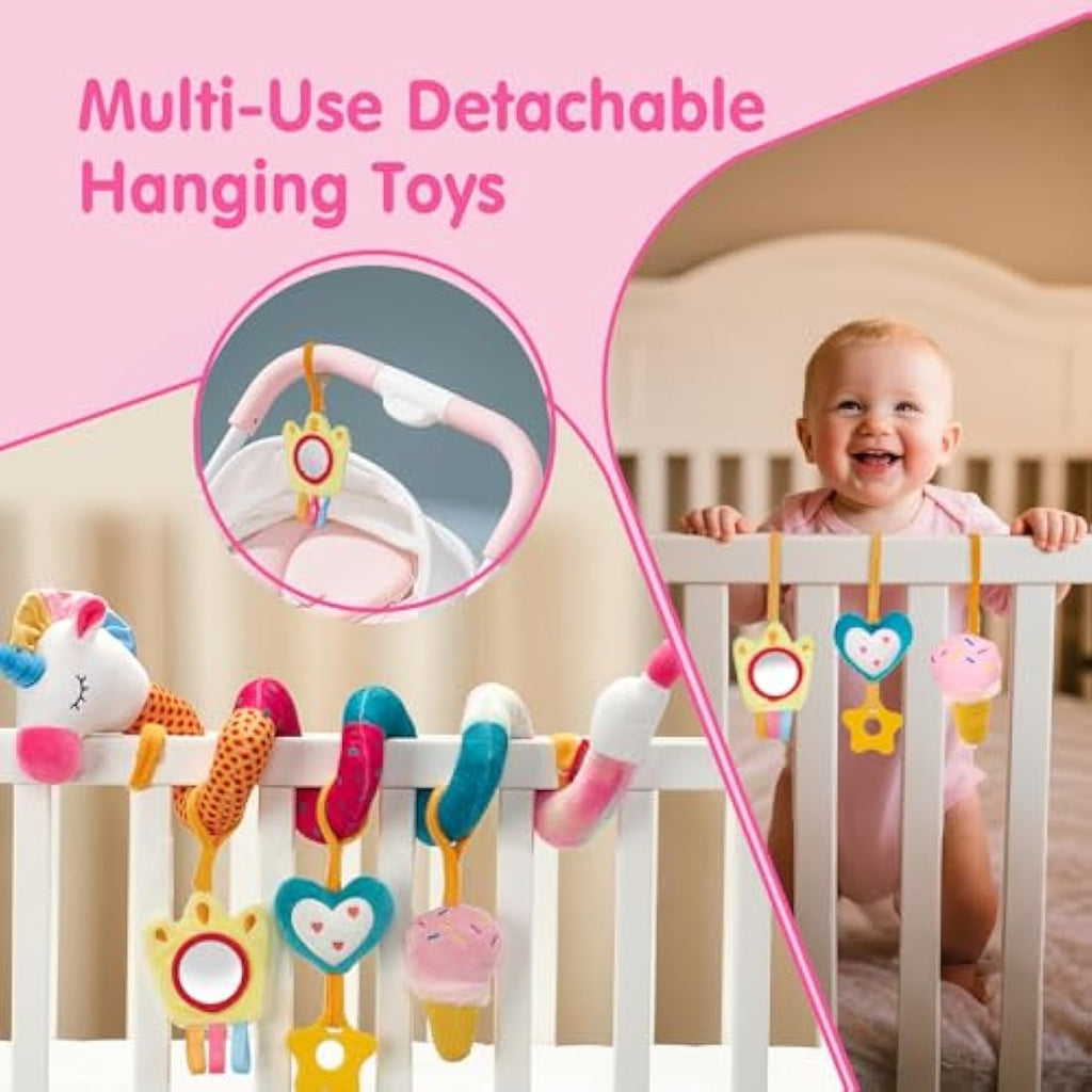 hahaland Unicorn Spiral Pram Toy - Baby&More