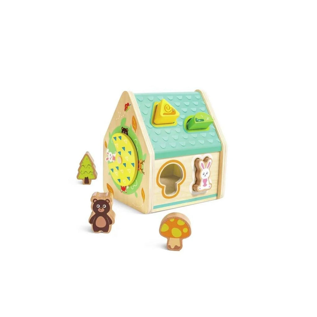 Hape Critter Wooden House Shape Sorter - Baby&More