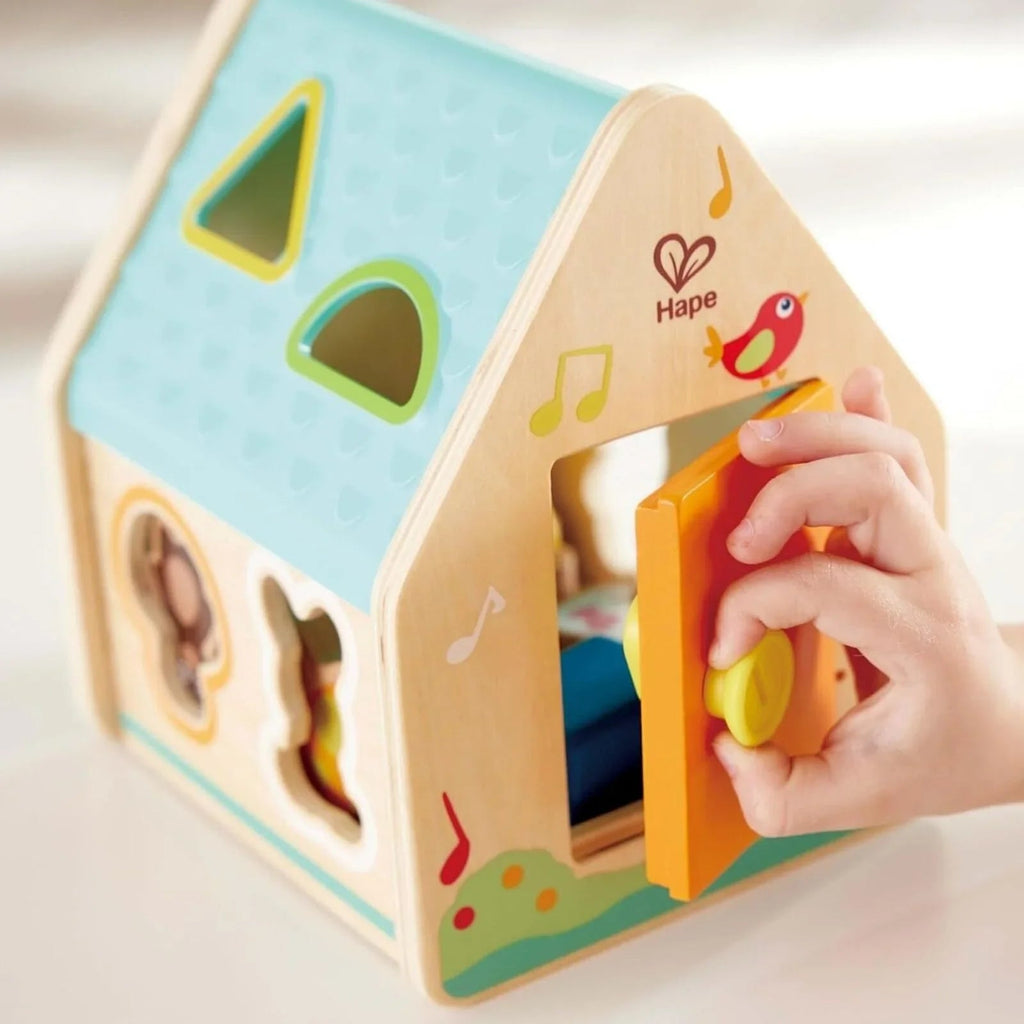 Hape Critter Wooden House Shape Sorter - Baby&More