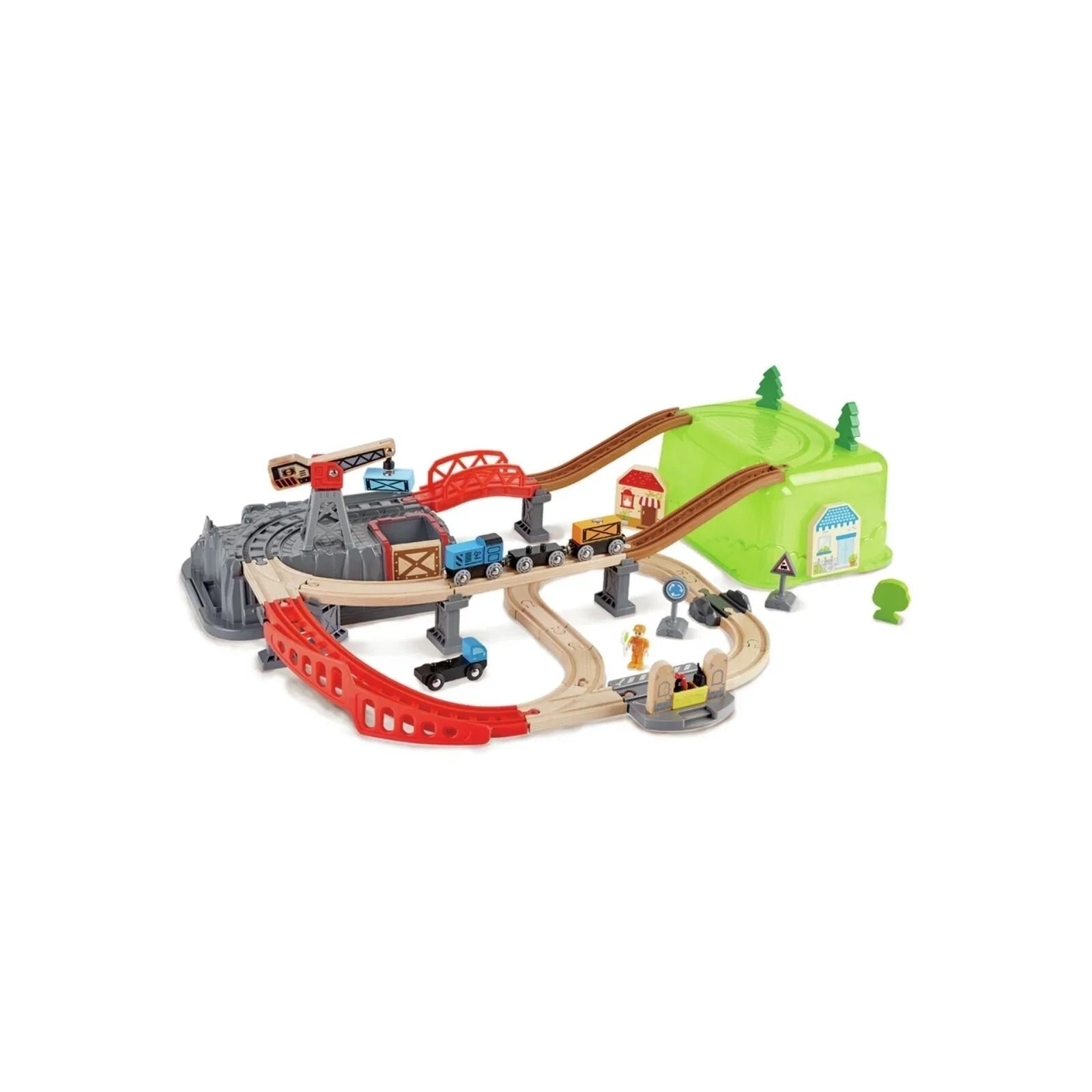 Hape Wooden Railway Bucket Builder Set - Baby&More