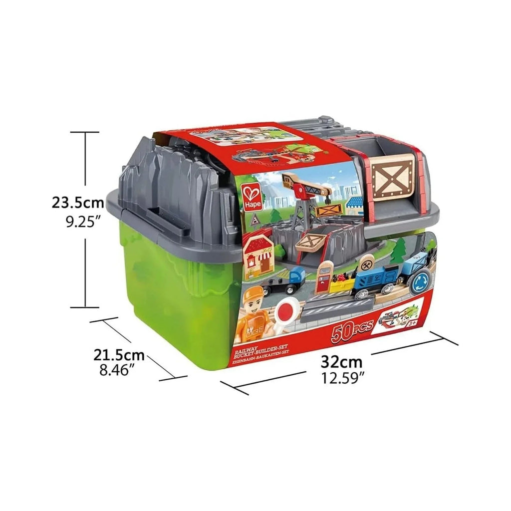 Hape Wooden Railway Bucket Builder Set - Baby&More
