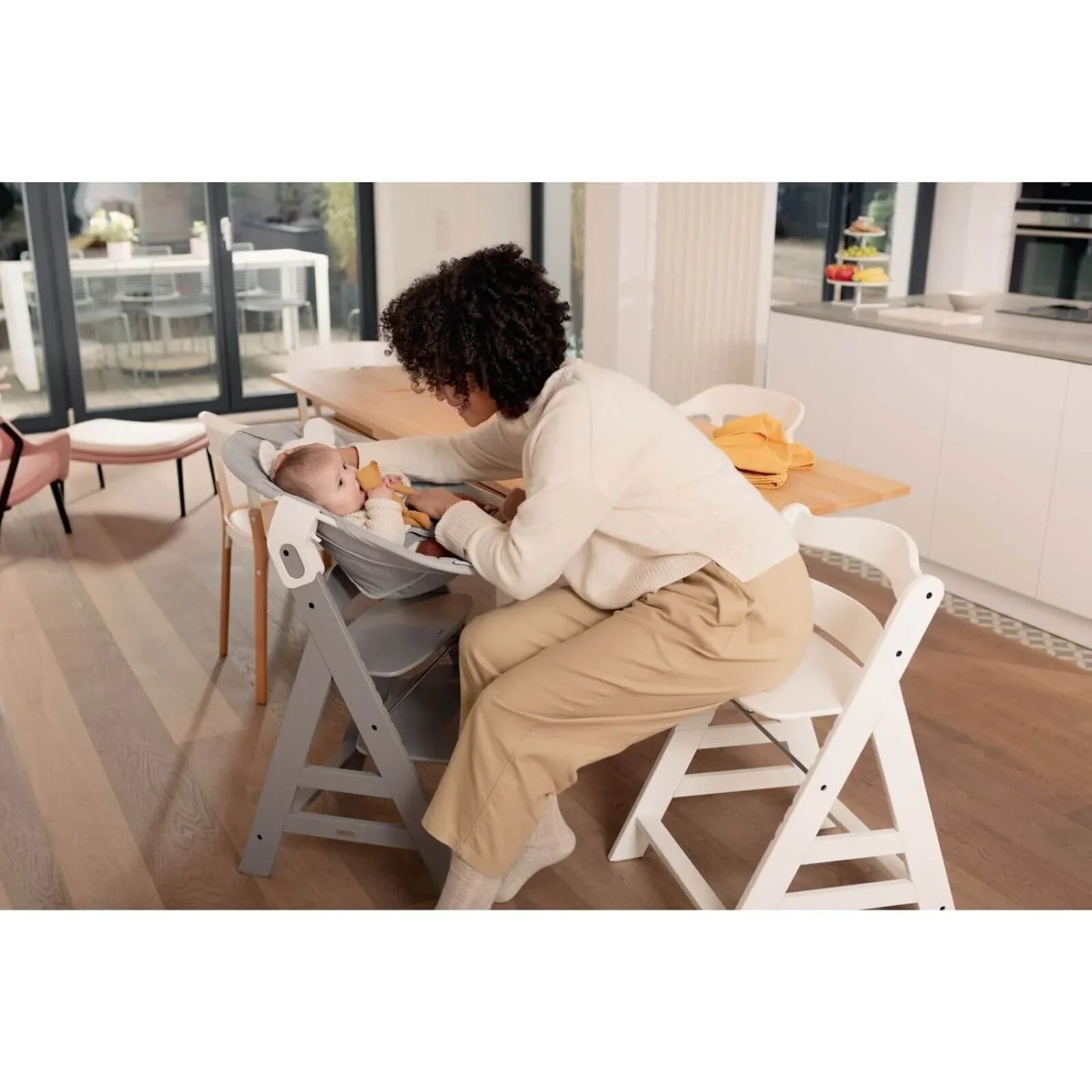 Hauck Alpha Bouncer 2 - in - 1 - Beige Bloom - Baby&More