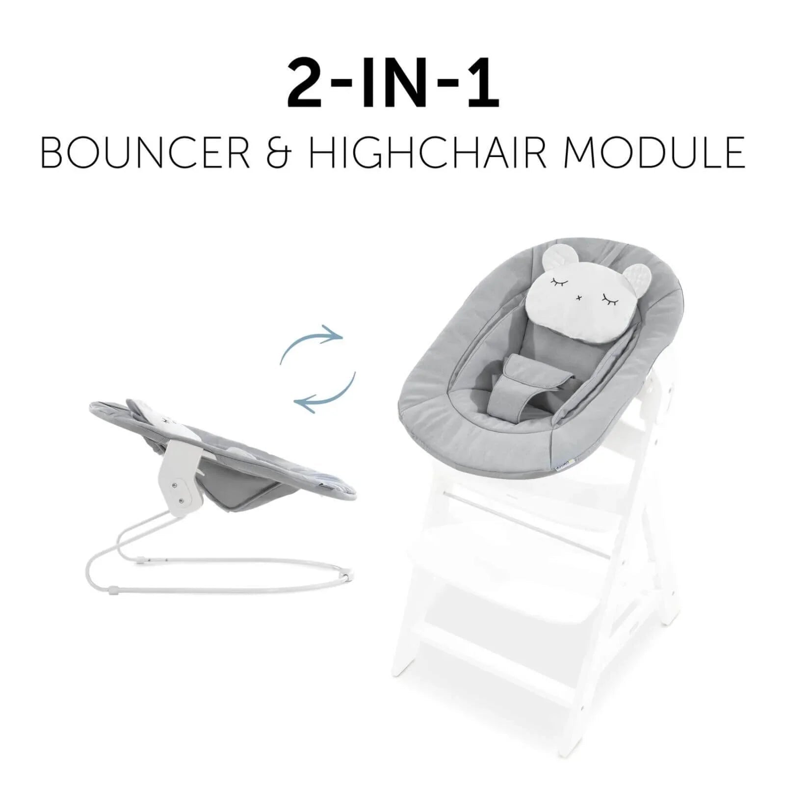Hauck Alpha Bouncer Chair 2 - in - 1 - Light Grey - Baby&More