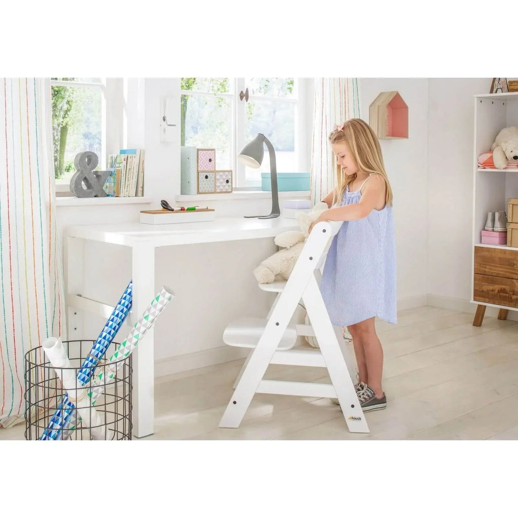 Hauck Alpha+ Wooden Highchair - White - Baby&More
