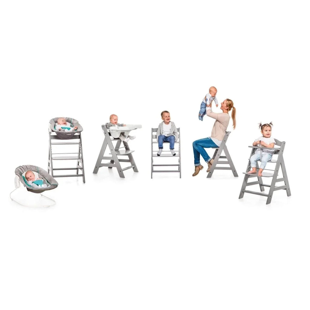 Hauck Alpha+ Wooden Highchair - White - Baby&More