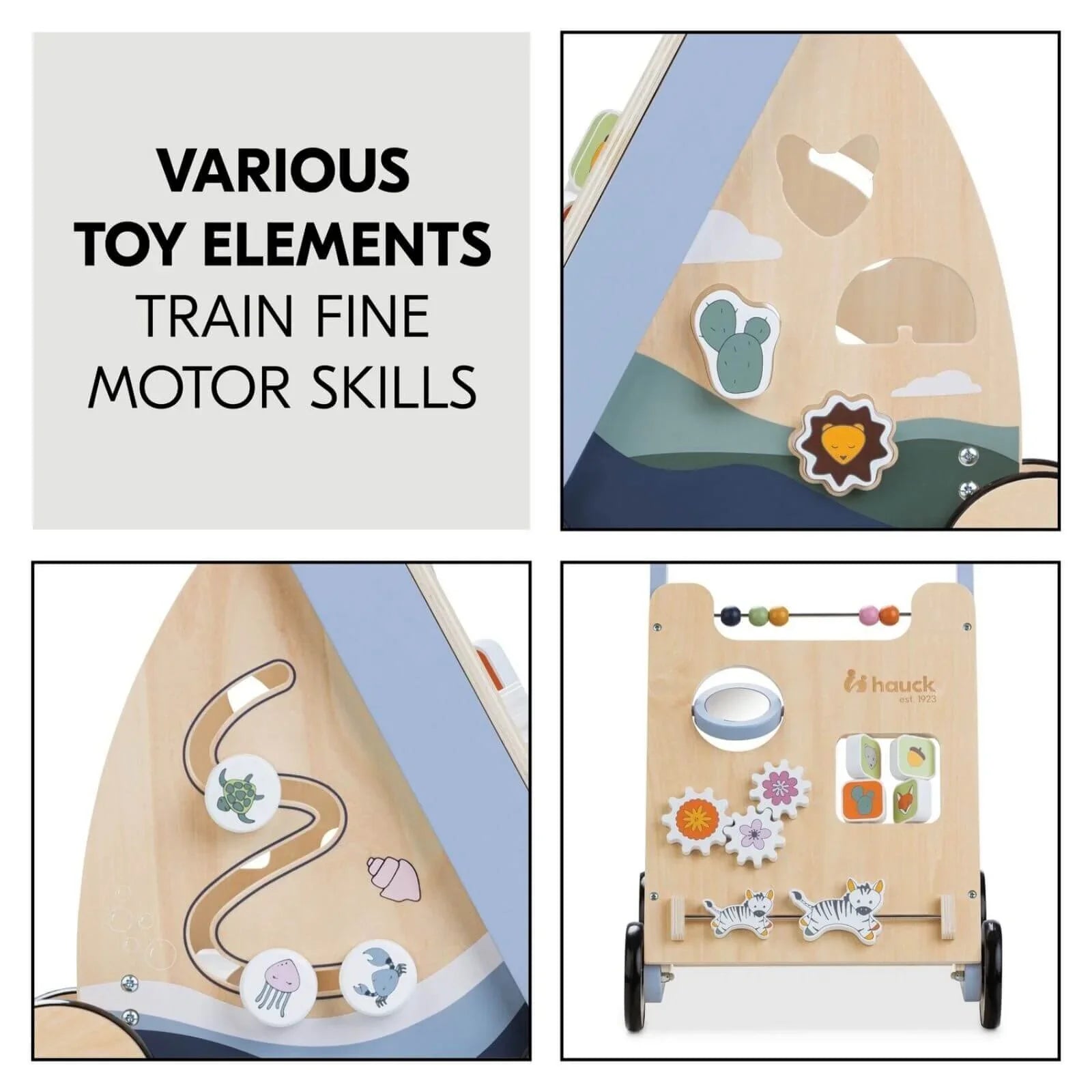 Hauck Learn to Walk - Skills Wooden Walker - Baby&More