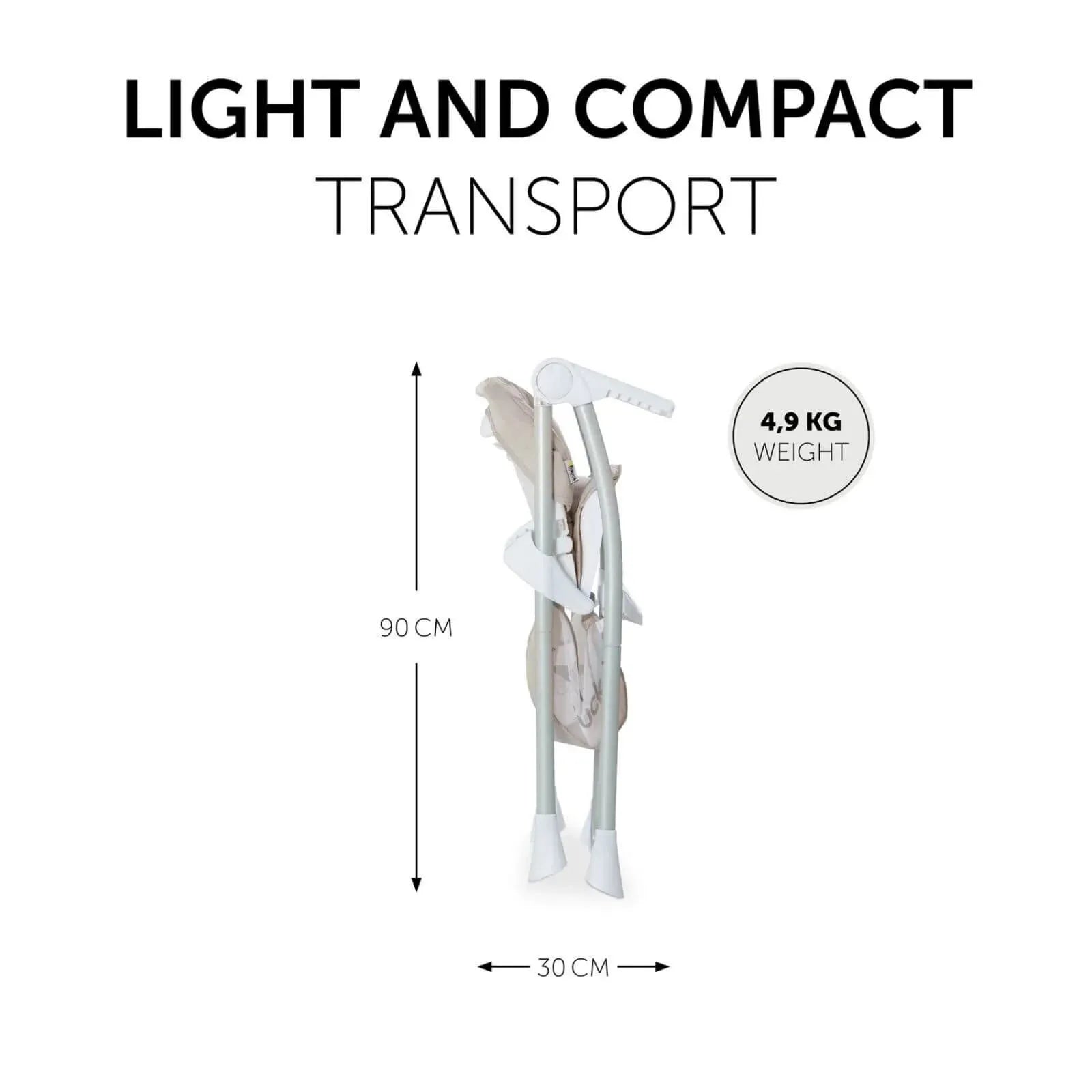 Hauck Sit N Fold Highchair - Beige - Baby&More