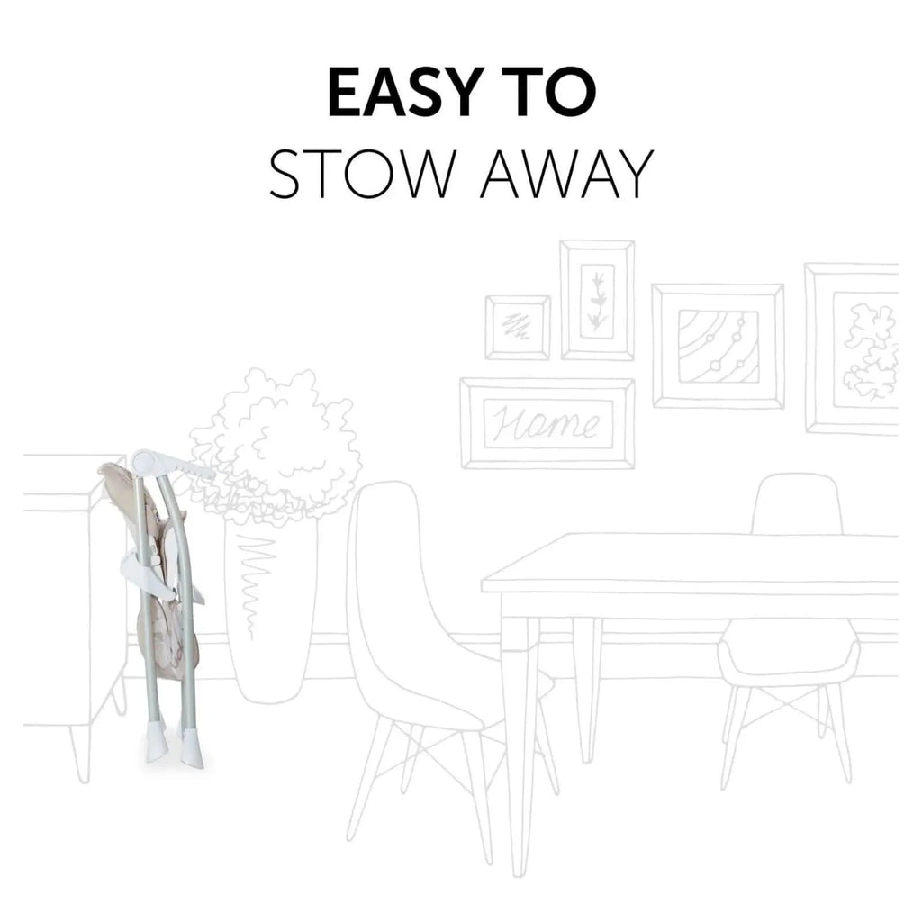 Hauck Sit N Fold Highchair - Beige - Baby&More