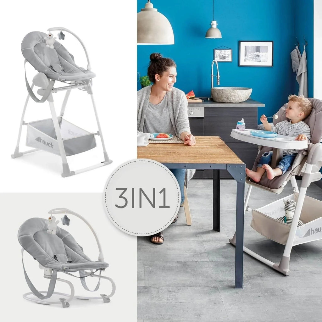 Hauck Sit N Relax 3 - in - 1 Highchair - Stretch Grey - Baby&More