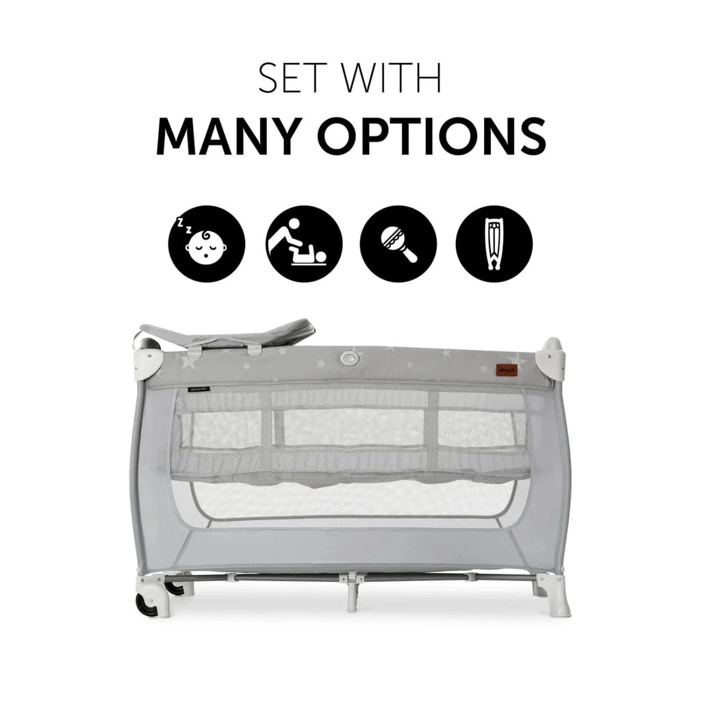 Hauck Sleep N Play Centre Bassinet Travel Cot & Playpen - Stars - Baby&More