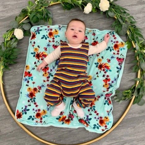 Hazel Stripe Child's Dungarees