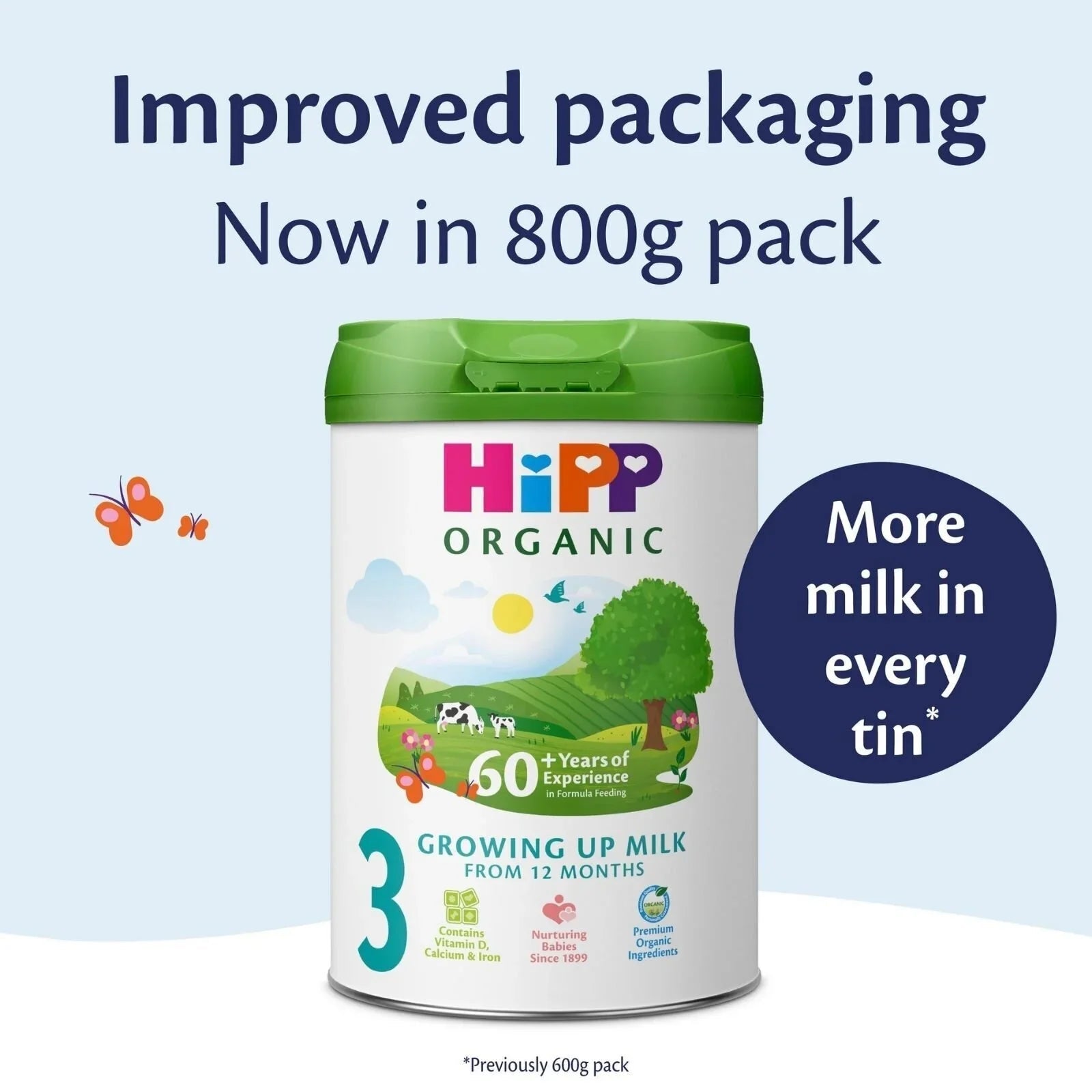 HiPP Organic 3 Growing up Baby Milk Formula - from 12+ months 800g - Baby&More