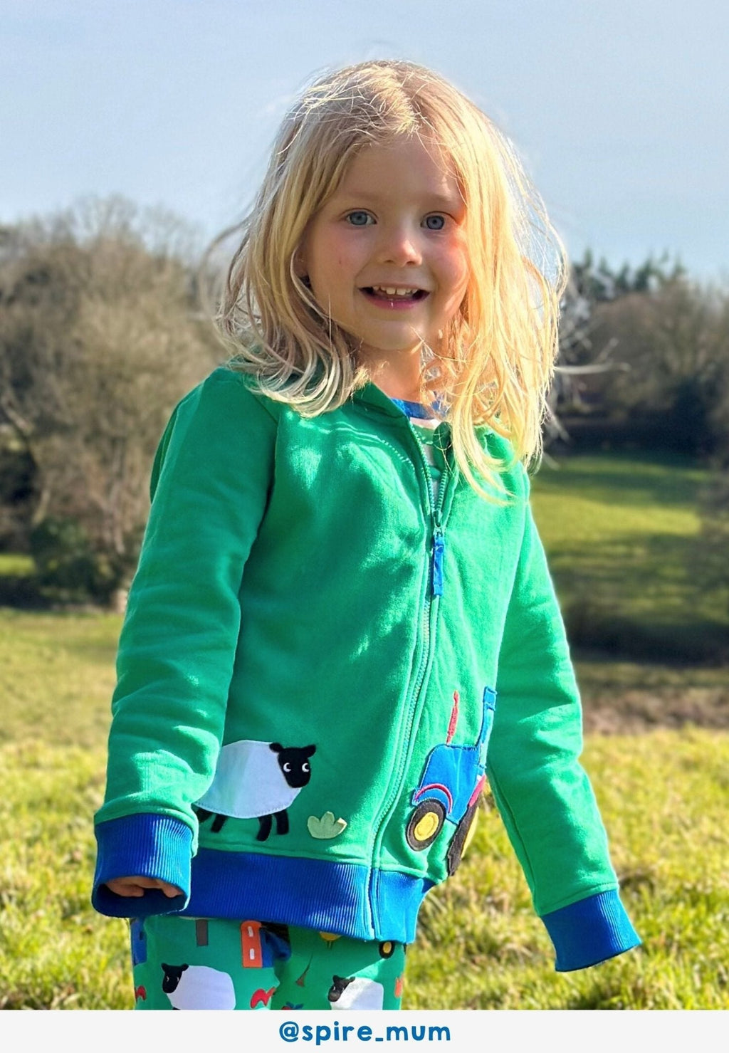 Toby Tiger Organic Applique Hoodie - Hillside Tractor