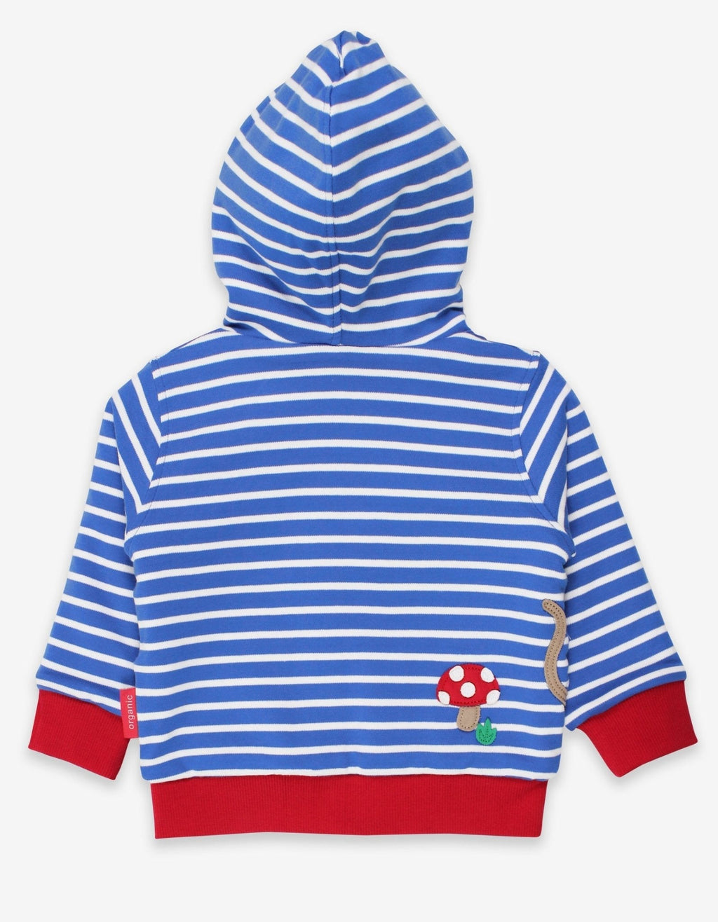 Toby Tiger Organic Applique Hoodie - Mouse & Mushroom