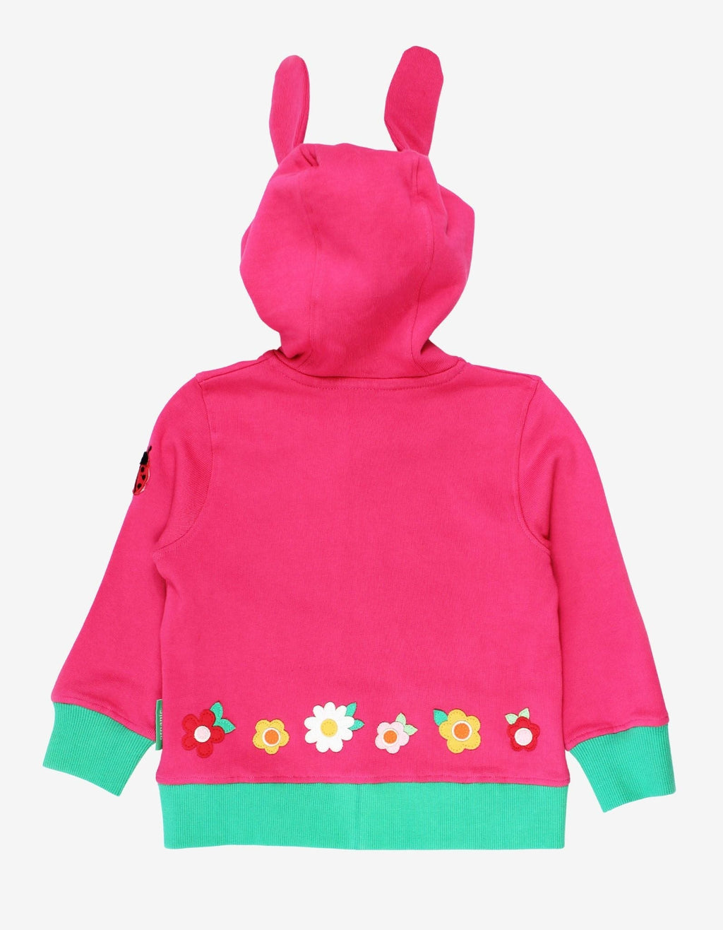 Toby Tiger Organic Applique Hoodie - Leaping Bunny