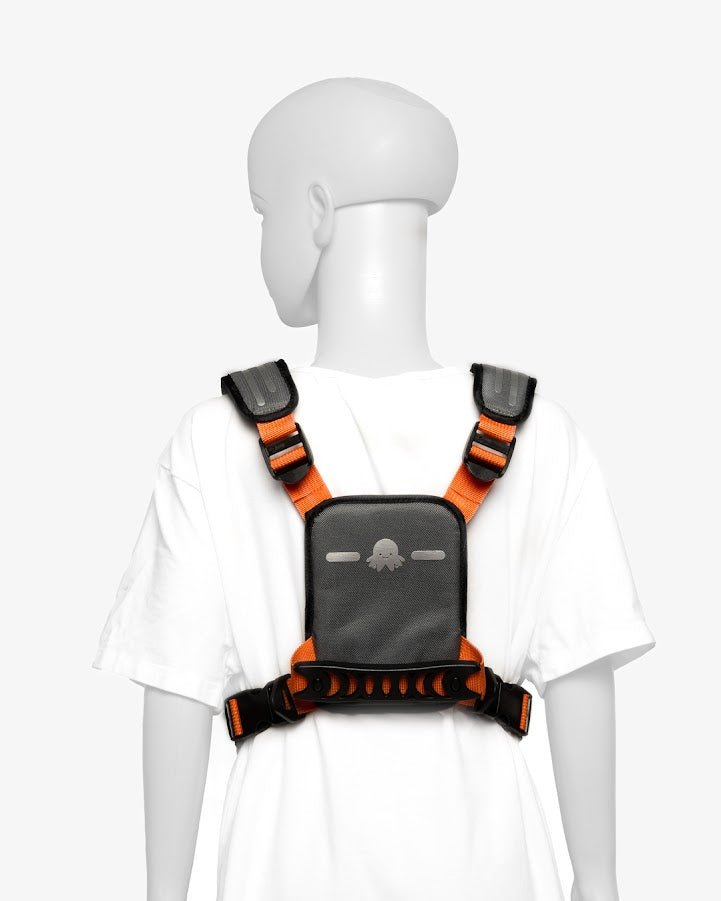 Hobbledehoo Child Harness - XL / 6 years and Up - Grey/Orange - Baby&More