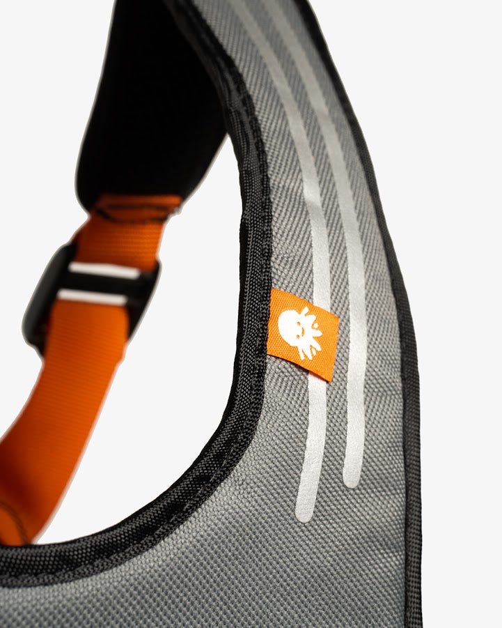 Hobbledehoo Child Harness - XL / 6 years and Up - Grey/Orange - Baby&More