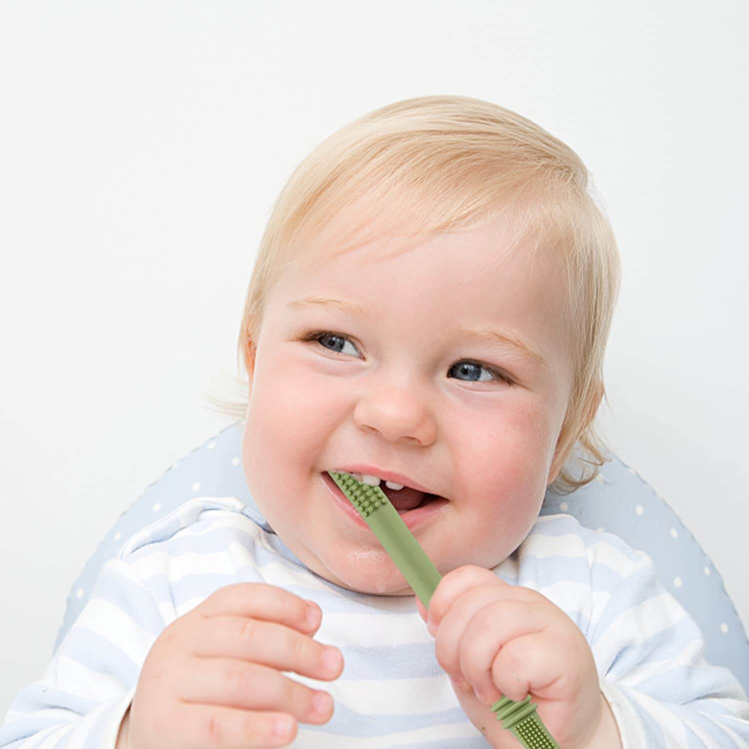 Hollow Teether Tube Chew Straw Sensory Toy - Baby&More