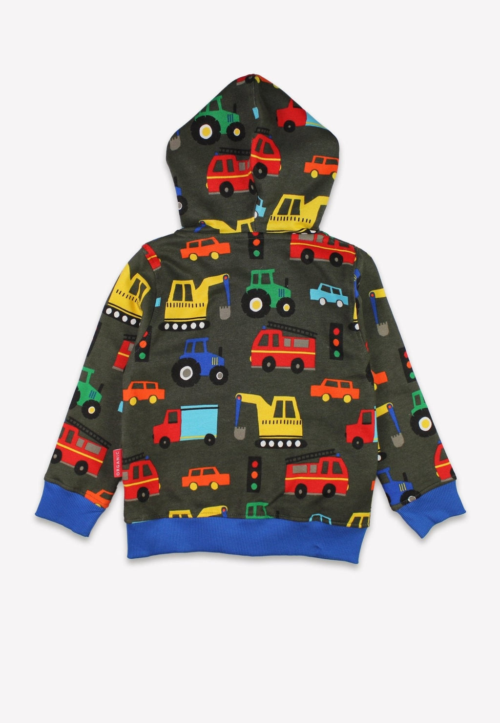 Toby Tiger Organic Hoodie - Transport Print