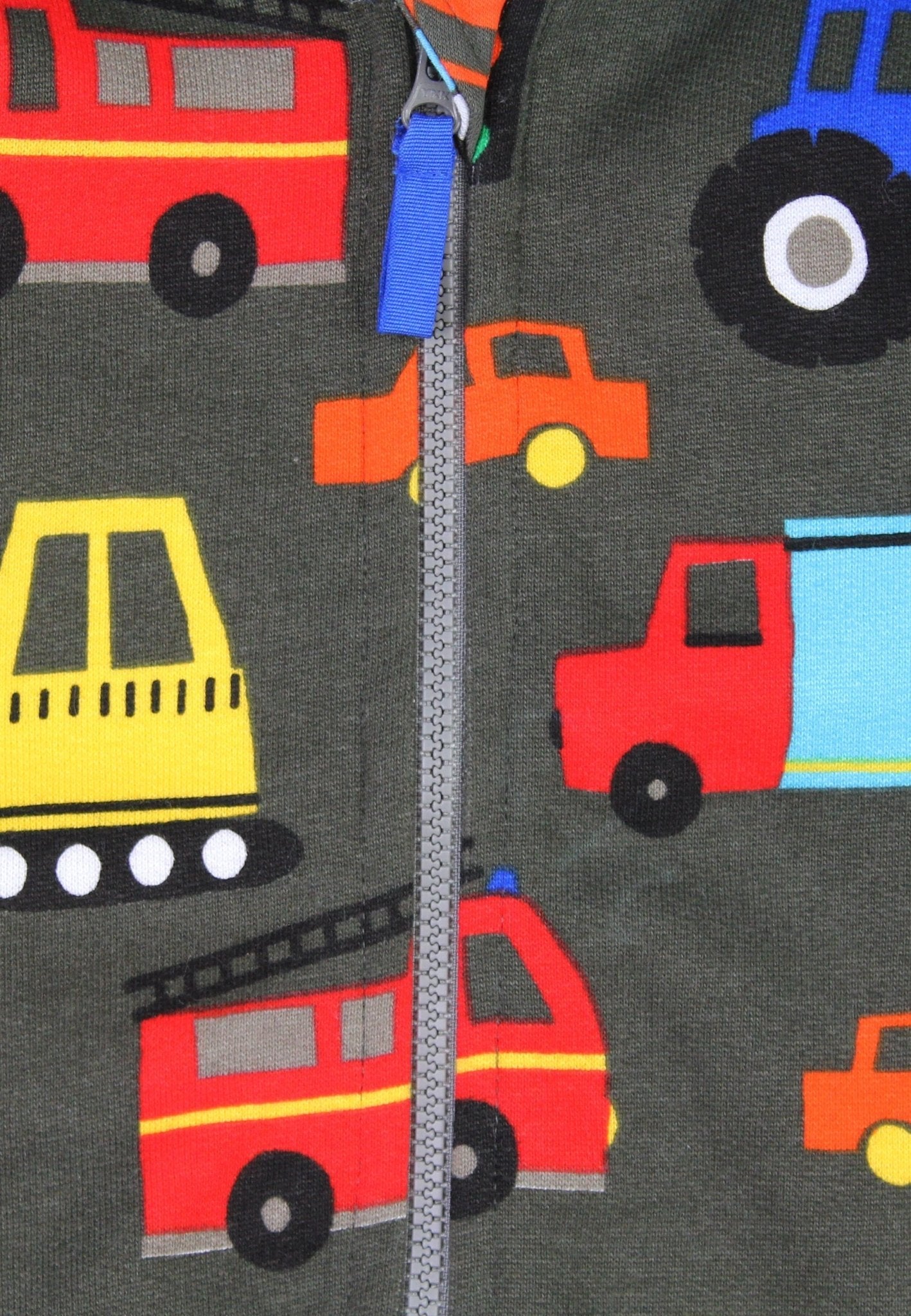 Toby Tiger Organic Hoodie - Transport Print