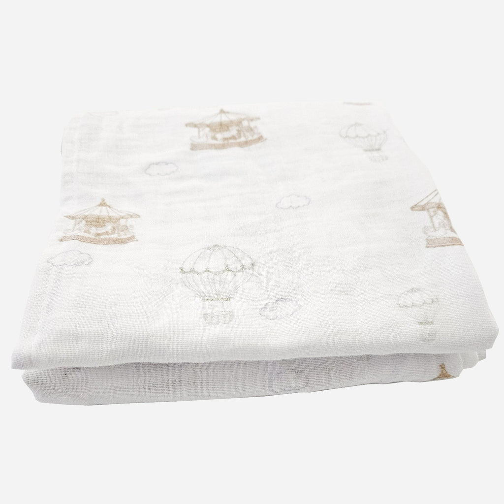 Hot Air Balloon Carousel Feeding Blanket - Set of 2 - Baby&More