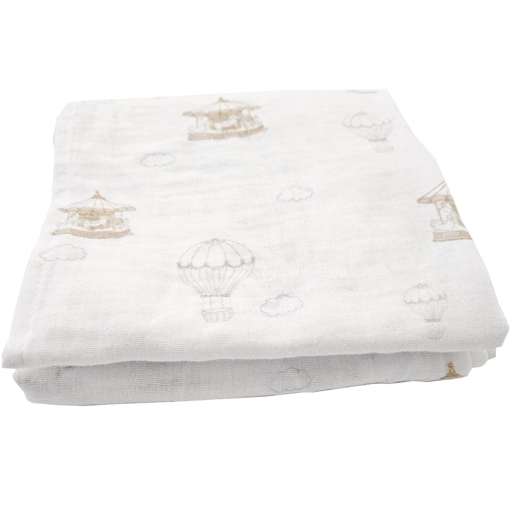Hot Air Balloon Carousel Feeding Blanket - Set of 2 - Baby&More