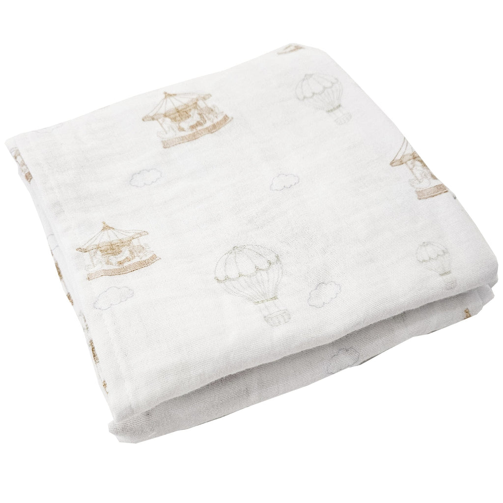 Hot Air Balloon Carousel Feeding Blanket - Set of 2 - Baby&More