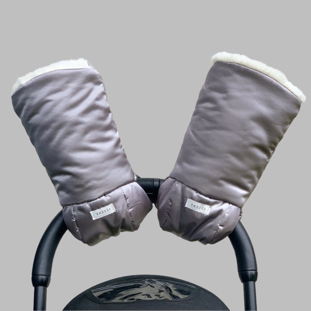 hUDOMA - Pram Gloves - Soho Silver - Baby&More