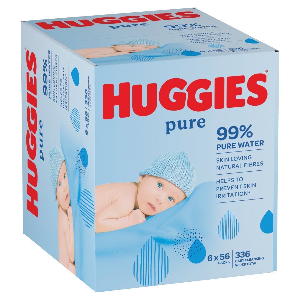 Huggies Pure Baby Wipes - 6 Packs - Baby&More