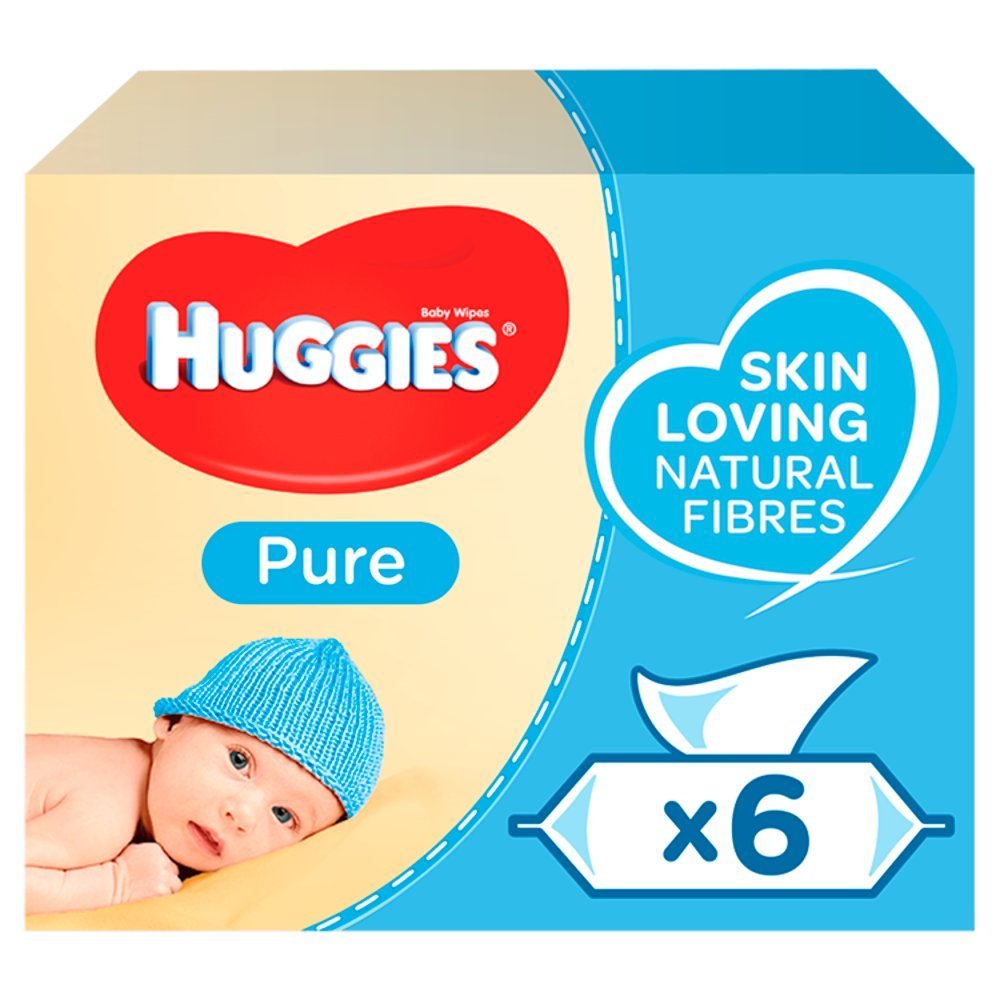 Huggies Pure Baby Wipes - 6 Packs - Baby&More