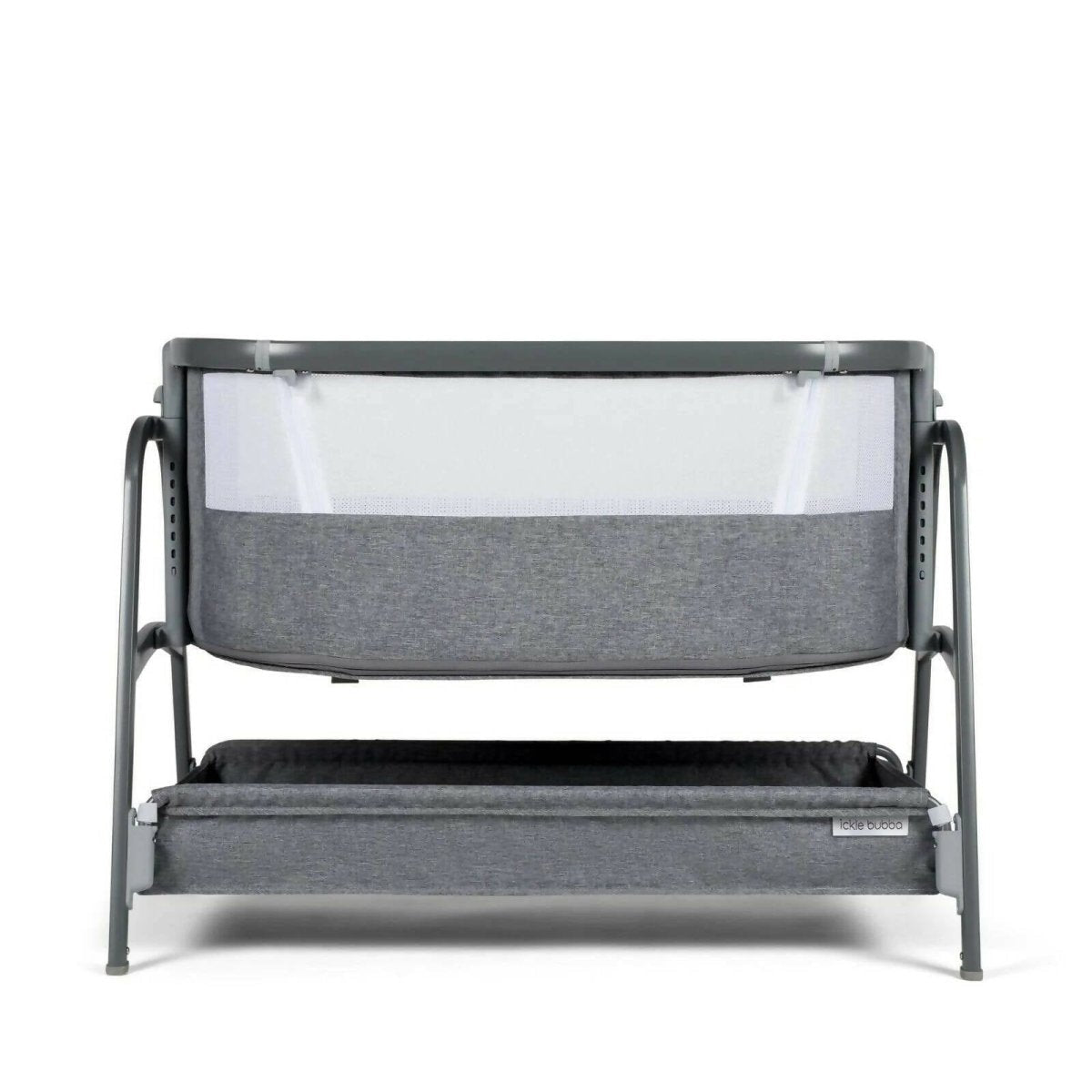 Ickle Bubba Bubba&Me Bedside Crib - Space Grey - Baby&More