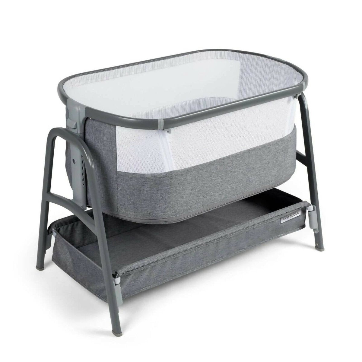 Ickle Bubba Bubba&Me Bedside Crib - Space Grey - Baby&More