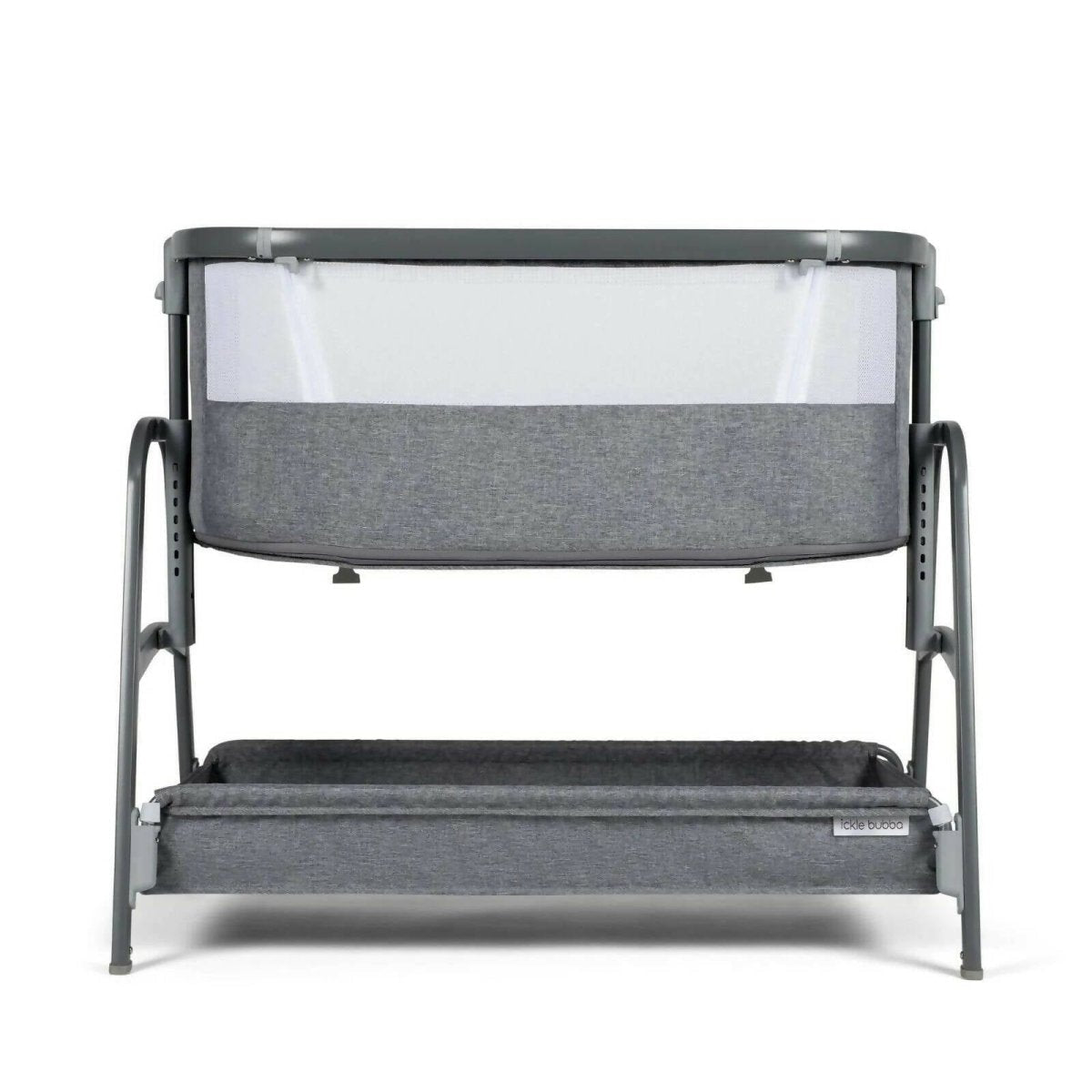 Ickle Bubba Bubba&Me Bedside Crib - Space Grey - Baby&More