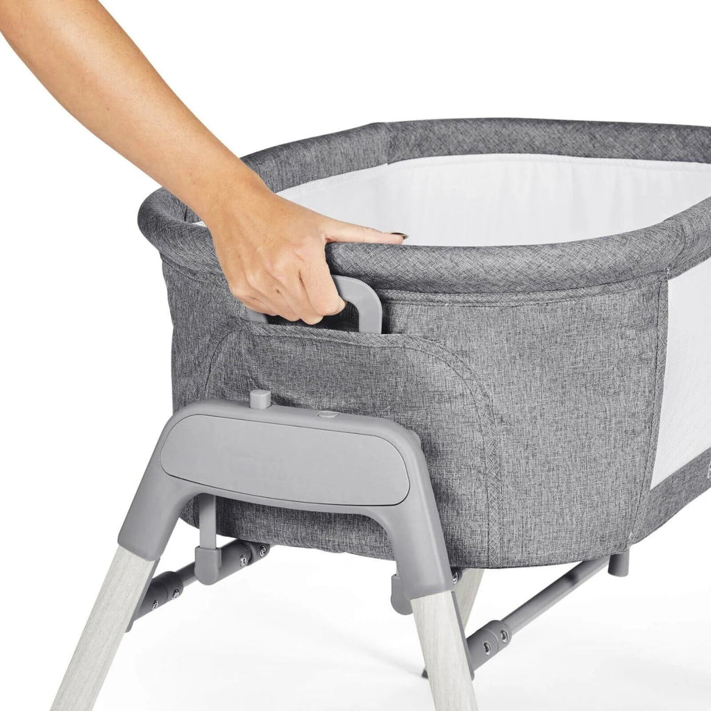 Ickle Bubba Drift Gliding Crib - Ash Grey - Baby&More