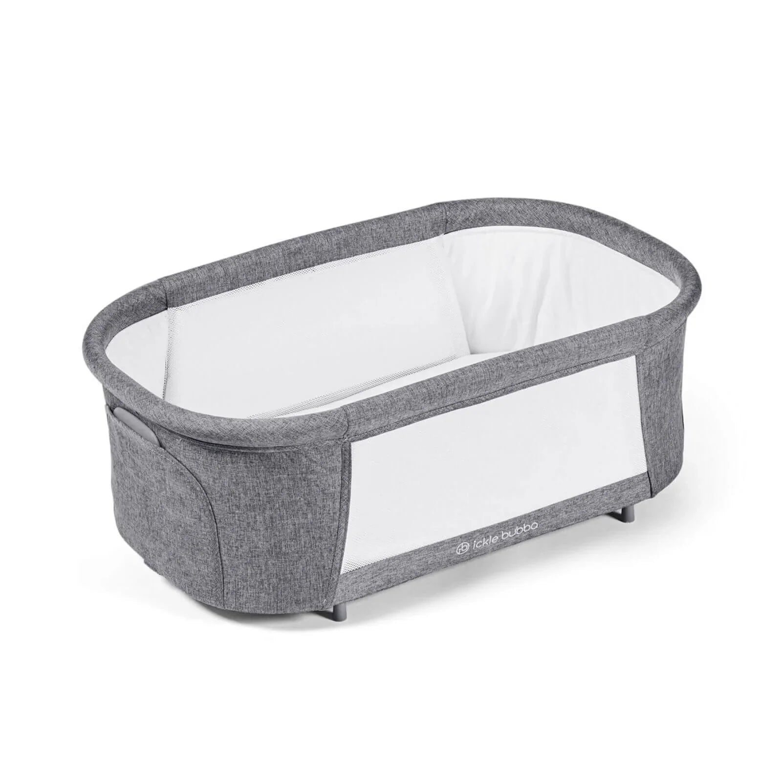 Ickle Bubba Drift Gliding Crib - Ash Grey - Baby&More