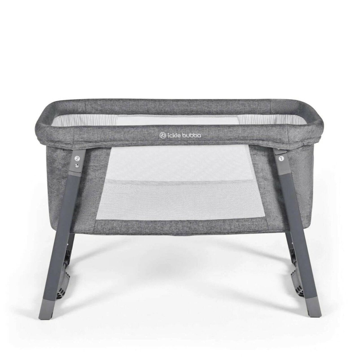 Ickle Bubba Mini Rocker Folding Crib - Space Grey - Baby&More