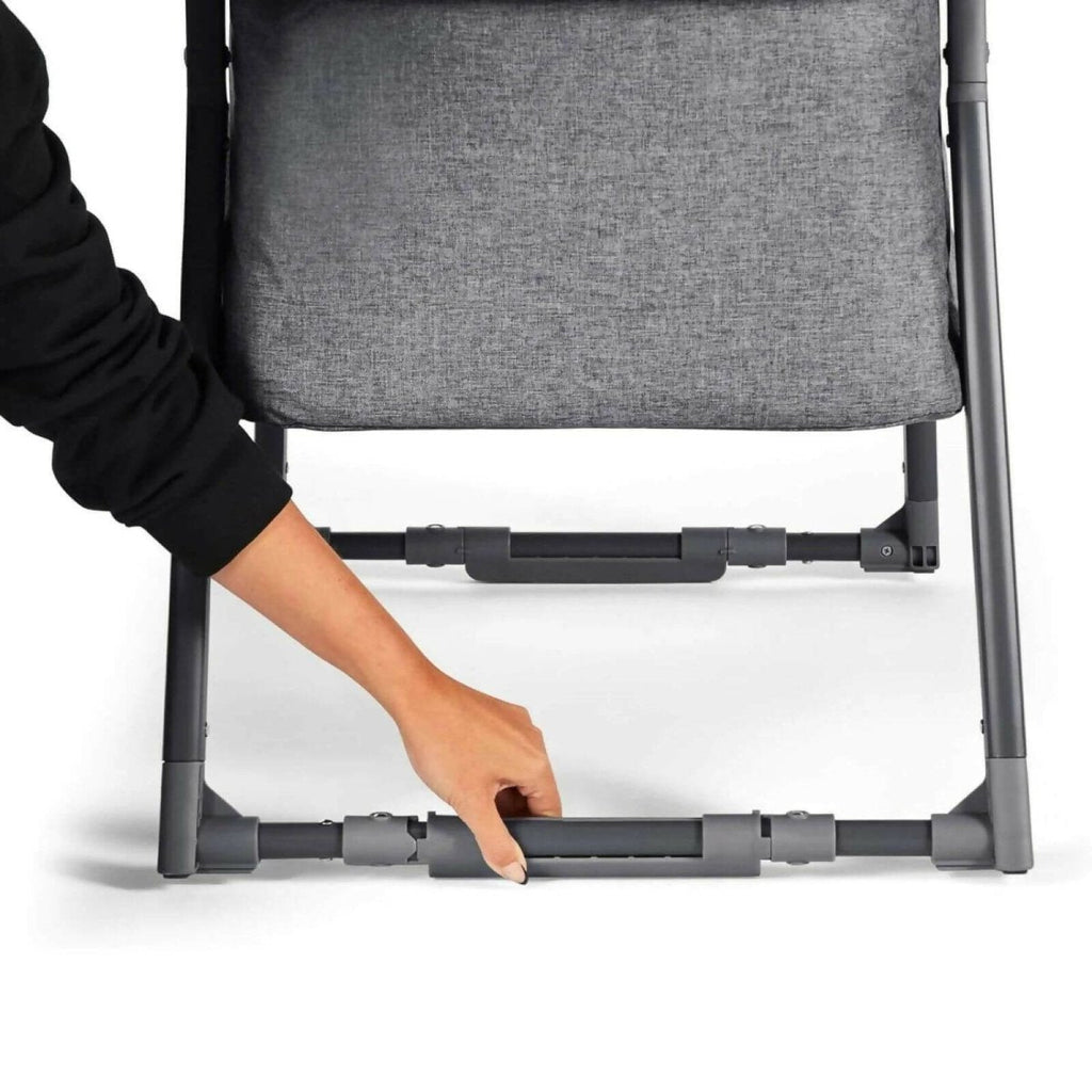 Ickle Bubba Mini Rocker Folding Crib - Space Grey - Baby&More