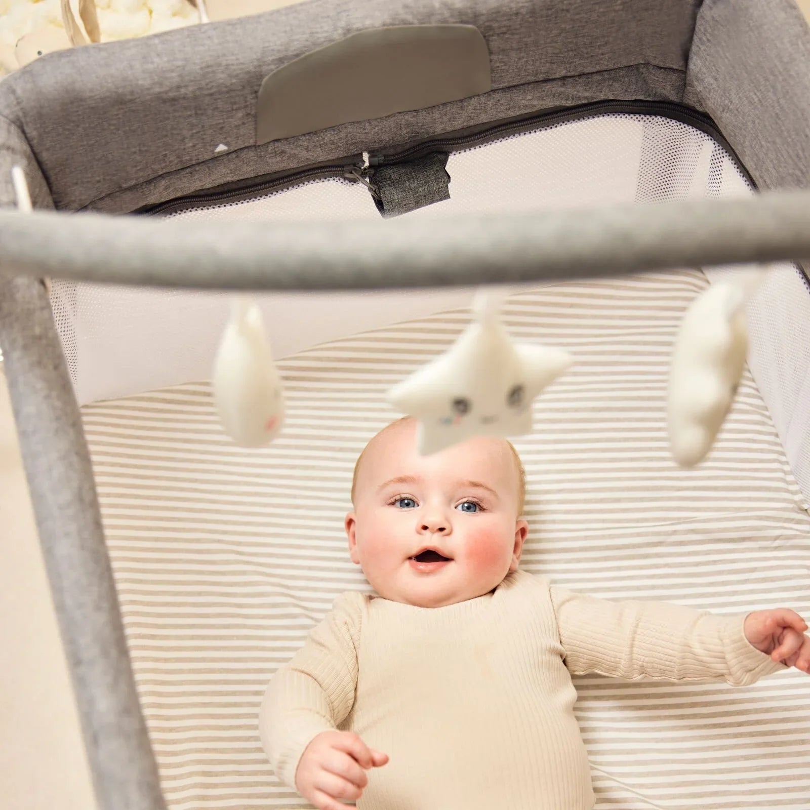 Ickle Bubba Scout 3 - in - 1 Travel Cot & Playpen - Ash Grey - Baby&More