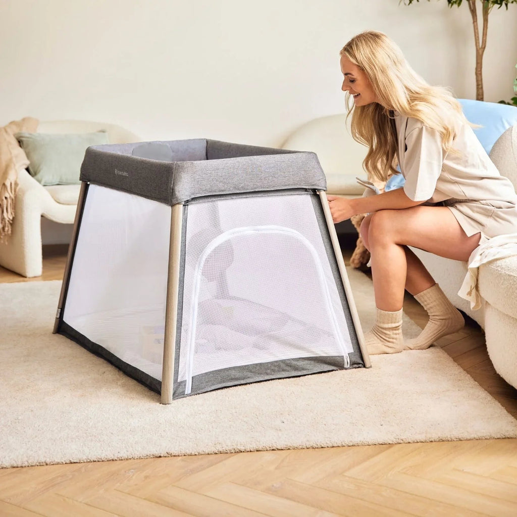 Ickle Bubba Scout 3 - in - 1 Travel Cot & Playpen - Ash Grey - Baby&More