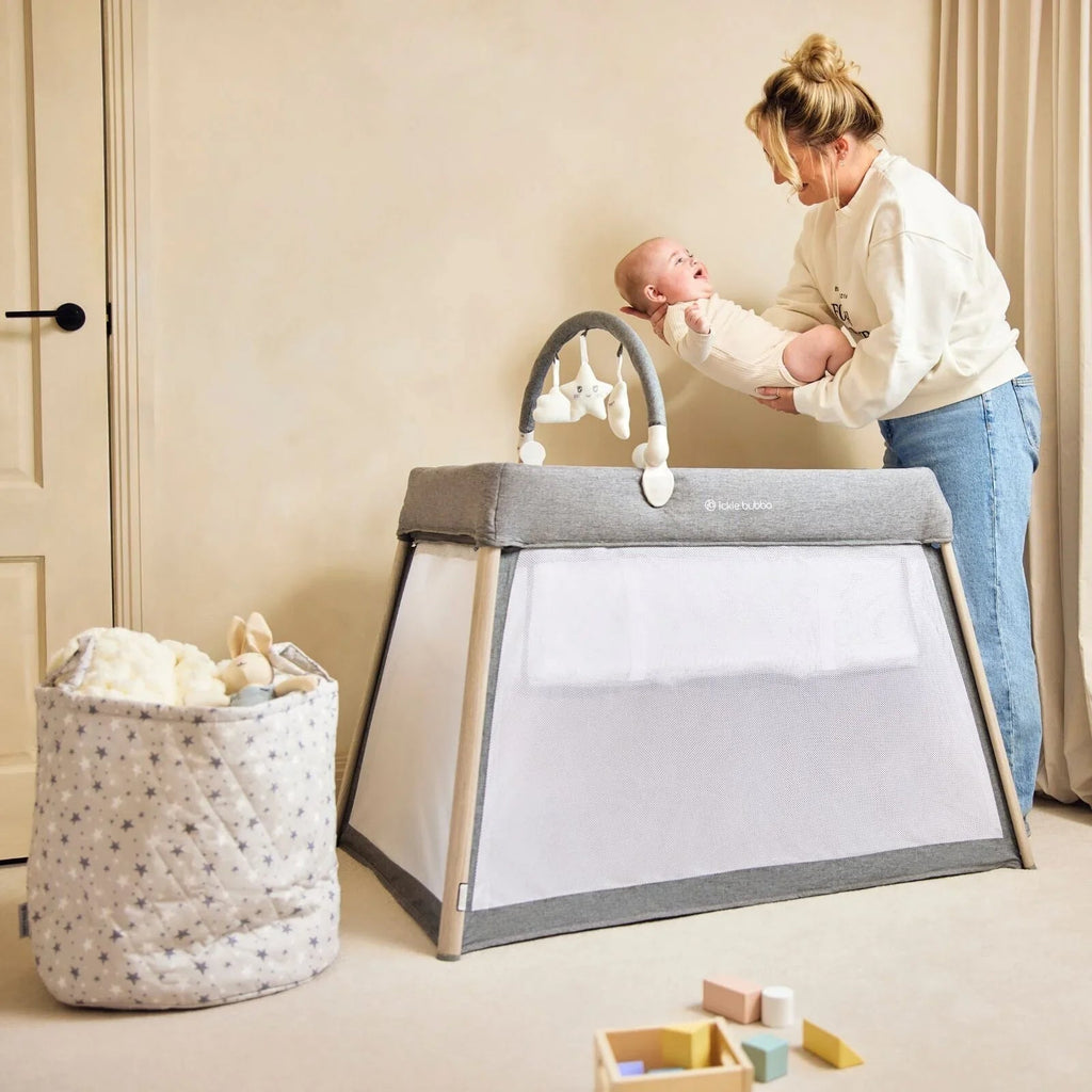 Ickle Bubba Scout 3 - in - 1 Travel Cot & Playpen - Ash Grey - Baby&More