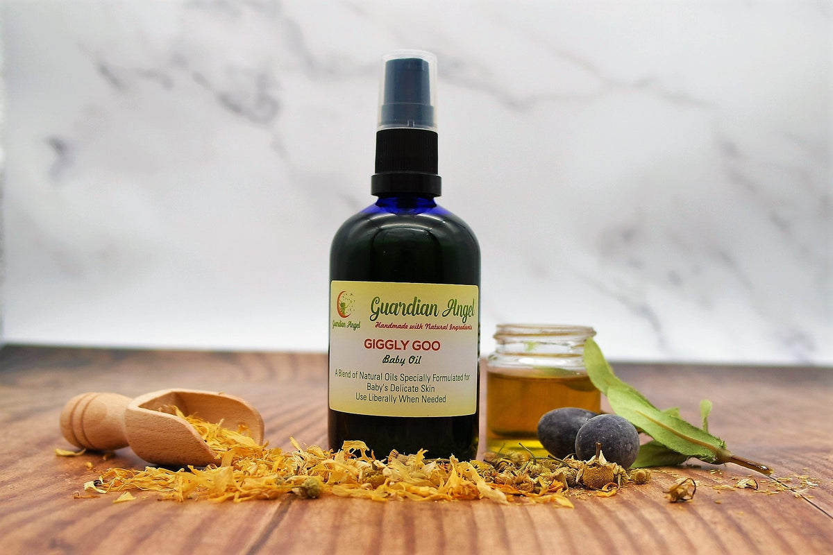 Guardian Angel Naturals - Giggly Goo - All Natural Baby Oil (Vegan).