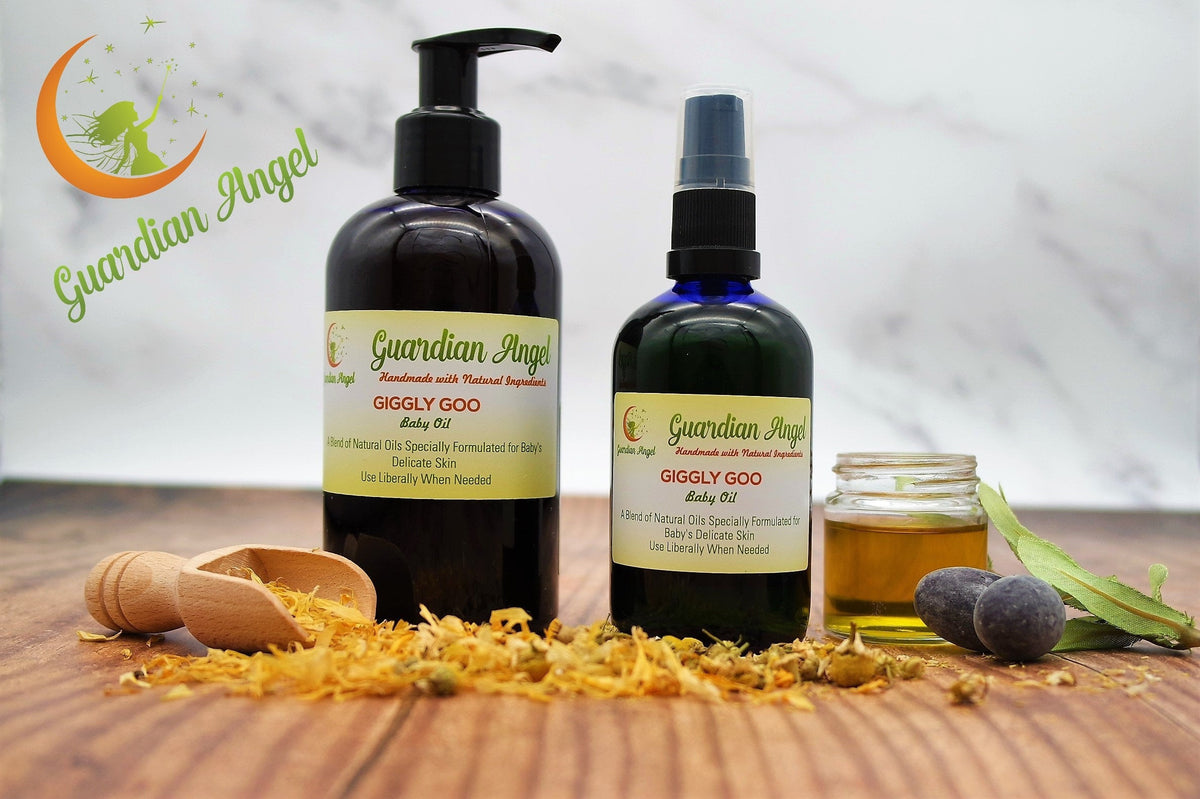 Guardian Angel Naturals - Giggly Goo - All Natural Baby Oil (Vegan).