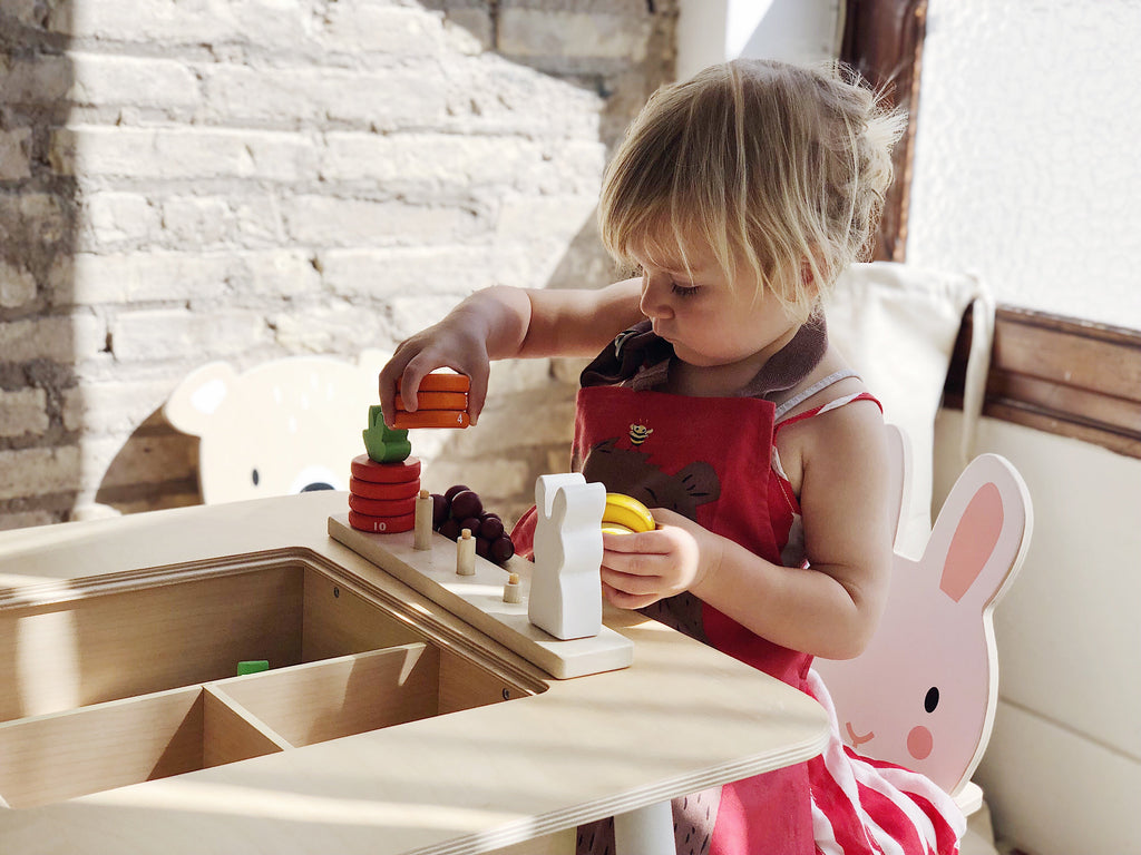 Counting Carrots Wooden Stacking Game